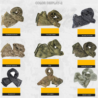 Écharpe tactique en maille pour forces spéciales, écharpe de camouflage pour sports de plein air et chasse, écharpe de camouflage de terrain