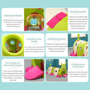 Tunnel de jeu pour enfants Caterpillar, tunnel de ramassage coloré pour tout-petits, tunnel de jeu en plastique pour l'intérieur et l'extérieur, jouet pour enfants - Product Image 6