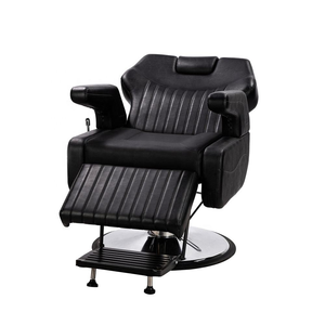 Fauteuil <span class=keywords><strong>de</strong></span> <span class=keywords><strong>Barbier</strong></span> Moderne Noir <span class=keywords><strong>de</strong></span> Luxe, Hydraulique et Inclinable, Robuste, Professionnel, pour Salon <span class=keywords><strong>de</strong></span> Coiffure, Style Rétro - Product Image 4