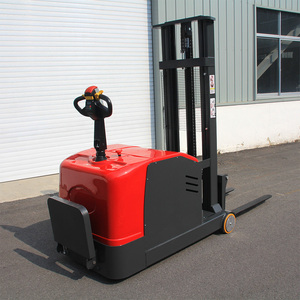 Hoge Kwaliteit Lifting Semi-Elektrische Stapelaar Pallet Stacker Handmatige Zelfladende Elektrische Stapelaar Heftruck Jack Verkoop - Product Image 5