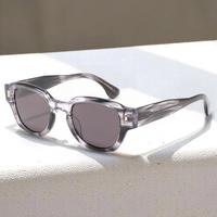 Lunettes de soleil MS 8629S Premium en acétate, monture carrée et ronde, fabrication de précision avec branches élégantes et minimalistes