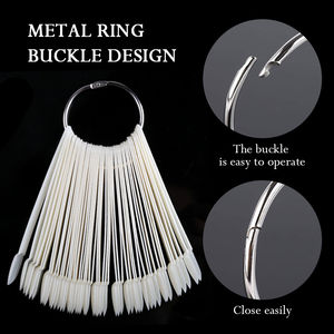 Plaque de <span class=keywords><strong>couleur</strong></span> de vernis à ongles en forme d'éventail de 50 couleurs pour l'exercice et l'affichage comprend un outil d'art des ongles et un <span class=keywords><strong>modèle</strong></span> de carte de <span class=keywords><strong>couleur</strong></span> à vis à anneau - Product Image 4