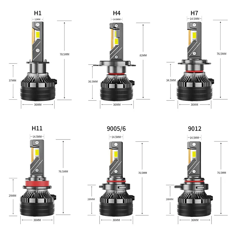 Pabrik supper 2023 terlaris 3-cooper pendingin h11 9005 9006 h1 mobil LED lampu kepala lampu