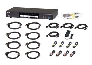 Commutateur <span class=keywords><strong>KVM</strong></span> professionnel ATEN CS1944DP 4 ports USB 3.0 4K pour <span class=keywords><strong>double</strong></span> écran avec hub intégré et audio en stock - Product Image 6