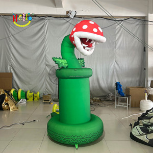 Juego tema plantas extrañas escenario accesorios caníbal monstruo inflable flor - Product Image 3
