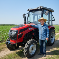 Traktor Pertanian Mini 60HP Penggerak Empat Roda dengan Penggerak Gigi, Umur Pakai Panjang, Pompa Hidrolik, Traktor Rumah Kaca