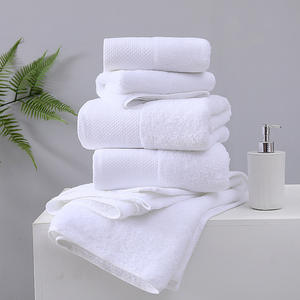 Serviette de bain en coton blanc pur pour hôtel et <span class=keywords><strong>spa</strong></span>, absorbante et surdimensionnée, pour salons de beauté, chambres <span class=keywords><strong>d</strong></span>'<span class=keywords><strong>hôtes</strong></span>, logo personnalisable, bienvenue - Product Image 4