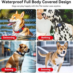 Soporte impermeable para collar de perro, compatible con Life360 Tile Mate Tracker, cubierta de silicona duradera, antipérdida, compatible con Life360 Tile Mate - Product Image 3