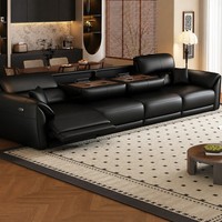 Nouveau Canapé Électrique Pavone en Cuir Véritable 2026, Modulaire en L, Design Moderne, Écologique, Zéro Mur, Idéal Petits Salons et Villas