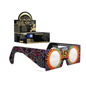 Gafas para Eclipse Solar, Certificadas EN ISO 12312-2, Visores Solares Seguros para Observación Directa del Sol, Filtros de Alta Definición - Product Image 2