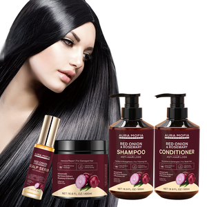 2025新着硫酸塩フリーアニット脱毛強化レッドオニオン再成長シャンプー & コンディショナーセット - Product Image 6