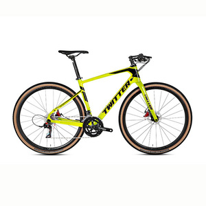 Bicicleta de Gravel Twitter con Cuadro de Carbono 700c, Frenos de Disco Dobles, Bicicleta Urbana para Carretera - Product Image 2