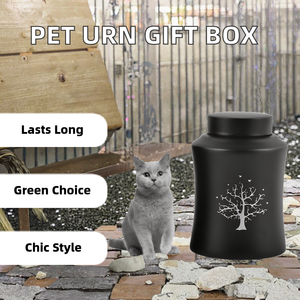 Guci Hewan Peliharaan Ramah Lingkungan dari Baja Tahan Karat, Wadah Kenangan untuk Abu Hewan Peliharaan, Kenang-kenangan Elegan untuk Hewan Peliharaan Kesayangan - Product Image 2