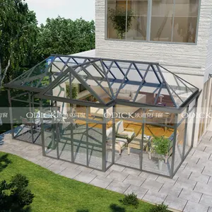 Frame House Garden Free Standing Aluminum Alloy Insulating Glass ECO Friendly Modern Customized Outdoor Winter Villa Arch 100