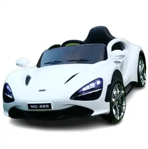 Trending Style Ride on Car for Kids Electric Blue with Double Leather Seats Remote Control with MP3 Start Function Swing