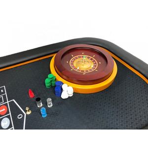96 pouces <span class=keywords><strong>casino</strong></span> de luxe roulette table de poker avec des jambes en bois - Product Image 3