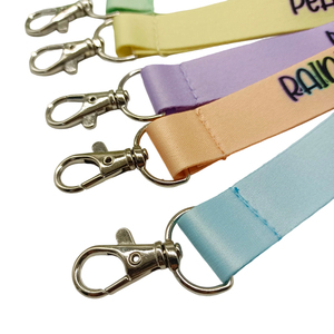 Cordón de nailon satinado color macaron, estilo curativo, de RPET con transferencia térmica, para credenciales de identificación escolares de estudiantes - Product Image 2