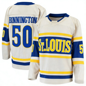 Venta Directa de Fábrica, Jersey de <span class=keywords><strong>Hockey</strong></span> sobre Hielo Personalizado para Equipos, Camiseta Deportiva con Nombre OEM, Uniforme Sublimado en Blanco para Práctica - Product Image 1