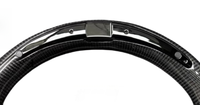 Volant en fibre de carbone avec LED pour Land Rover Sport Range Rover L322 2011-2018, mise à niveau personnalisée