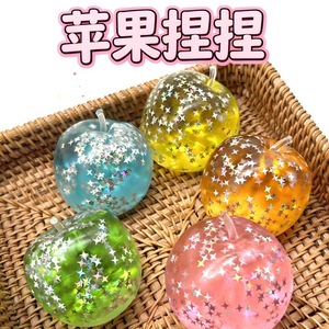 ของเล่นบีบคลายเครียดรูปแอปเปิ้ล ทำจากมอลโทส แบบจำลองอินเทอร์เน็ตเซเลบริตี้  บีบแล้วคืนตัวช้า  ของเล่นคริสตัลนำเข้าจากต่างประเทศ - Product Image 1