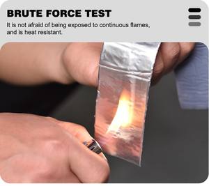 Hot Selling Strong Stickiness 5cm*10m Waterproof Eco Friendly High Strength Aluminum Foil Butyl <strong>Rubber</strong> Tape for <strong>Roof</strong> and Wall - Product Image 3