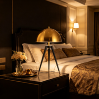 Lampe de table décorative minimaliste créative nordique avec trépied, idéale pour les hôtels, les salons et les chambres à coucher
