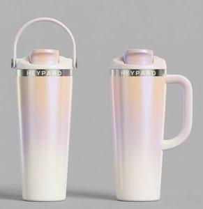 Gobelet isotherme personnalisé <span class=keywords><strong>de</strong></span> 40 oz et 30 oz avec poignée, tasse en métal à double paroi en acier inoxydable, pour les voyages, le camping et le café - Product Image 6