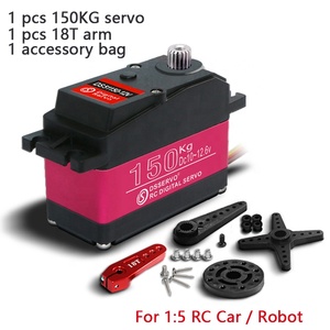 High Torque Stainless Steel Gear Digital <strong>Servo</strong> 12V <strong>150KG</strong> DS51150 for Redcat HPI Baja 5B 1/5 RC Car Compatible SAVOX-0236