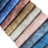Fournisseur d'usine Tissu d'ameublement 100% Polyester imperméable tricoté chaîne uni imprimé Velours Holland antistatique pour canapé