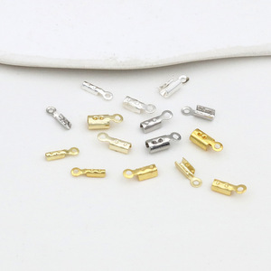 Connecteur de boucle de bijoux en fil rond pour la fabrication de bracelets, en cuivre, modèle B48 - Product Image 1