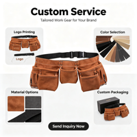 Ceinture porte-outils en cuir robuste de qualité supérieure pour hommes, personnalisable, pour usage professionnel, fabriquée par une usine certifiée BSCI