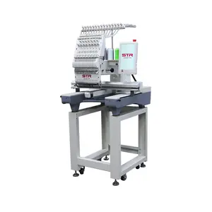 STR OCEAN single head embroidery machine that offers precise thread tension control and produces high-quality stitches