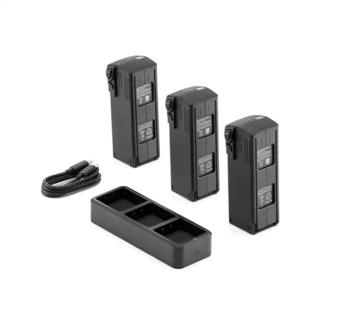 Kit de batterie pour Mavic 3 Enterprise Series, comprenant trois batteries de vol intelligentes et un concentrateur de charge de batterie pour Mavic 3