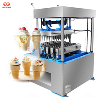 Machine commerciale de cône de biscuit de gaufrette de cône de crème glacée