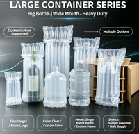 Sac d'emballage à colonnes d'air écologique, recyclable, résistant à l'humidité, film protecteur gonflable pour la protection des bouteilles en verre