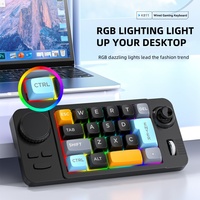 Teclado Mecánico Programable para Juegos con Cable, Rueda de Desplazamiento de Volumen, Joystick para Juegos, Totalmente Intercambiable en Caliente, Retroiluminación RGB K811
