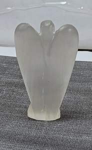 2-Inch Selenite and Agate Healing <b>Angels</b> Figurines Feng Shui Style Carved for Energy Balance Meditation and Spiritual Decor - Product Image 5