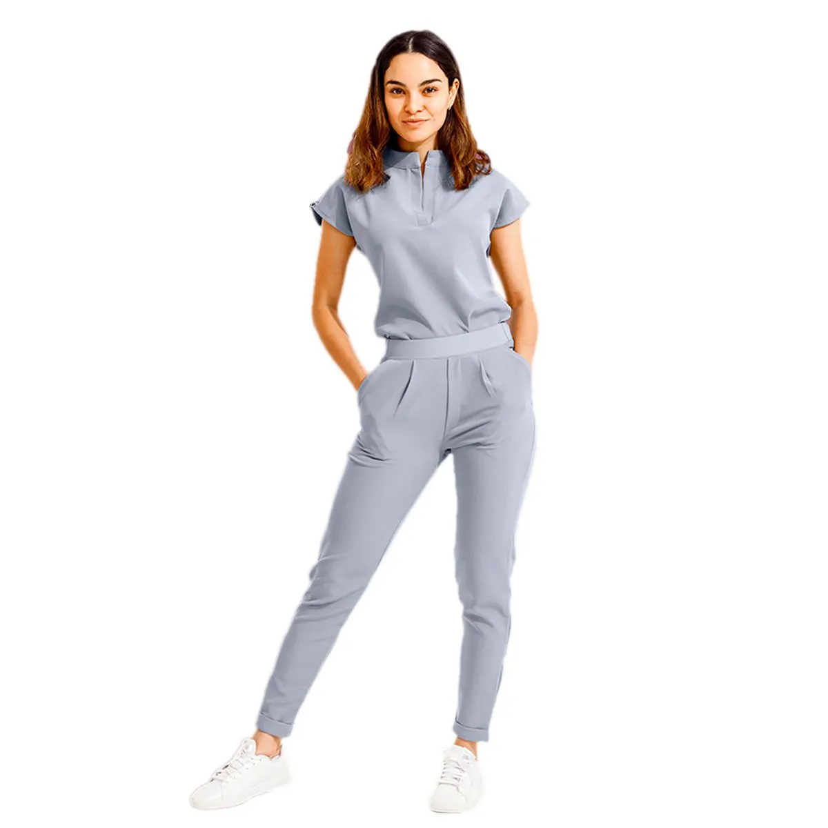 Kunden spezifische Krankenhaus Design Uniformen Frauen Jogger Set Medico Peelings Uniformen Kurz-/Langarm Medical Scrubs Uniformen