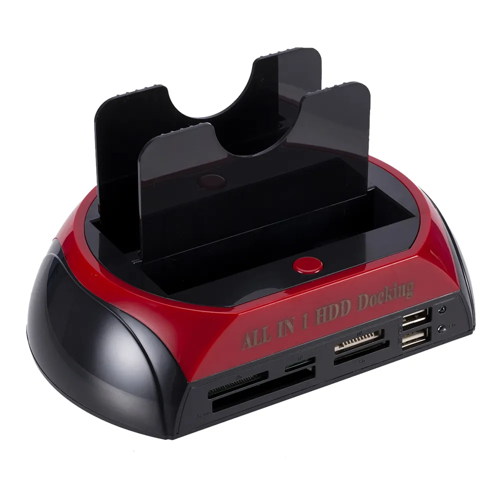 Alta qualità 2.5 "/3.5" SATA IDE Hard Disk Drive HDD Docking Station Clone USB HUB Card Reader