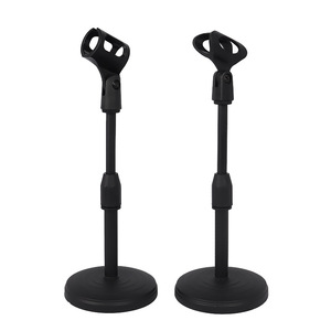 Video Recording <strong>Microphone</strong> Table Stand Bracket Live Streaming Online Broadcast Speech Teacher Smartphone Mic Desk Clip Holder - Product Image 6