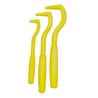 Kit de 3 outils anti-tiques et anti-acariens en plastique robuste, de tailles différentes, pour chats et chiens