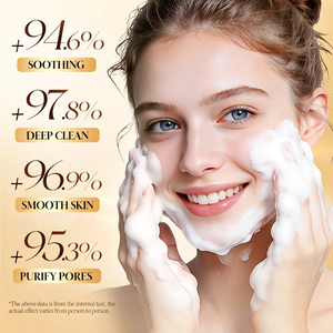 Limpiador Facial de Colágeno Dorado para Piel Grasa, Control de Grasa, Hidratante, Limpieza Suave de Poros, Lavado Facial, Marca Privada, Cuidado de la Piel - Product Image 5