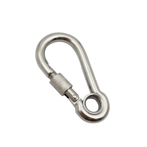 Gian lận phần cứng móc thép không gỉ mùa xuân <span class=keywords><strong>Snap</strong></span> <span class=keywords><strong>Hooks</strong></span> với khoen và vít Nuts - Product Image 1