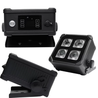 Projecteur LED PAR sans fil 4x20W IP65 à batterie DMX RGBWA+UV 6-en-1 étanche pour DJ, scène, mariage, événements