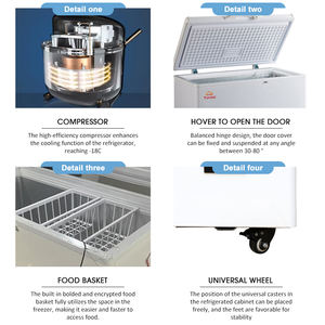 108L 138L 158L 198L 216L 256L 307L prezzo di fabbrica congelatore di piccola capacità per uso domestico congelatore congelatore commerciale speciale - Product Image 6