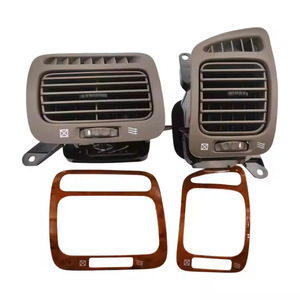 Grilles d'aération avec autocollants imitation bois pour Land Cruiser 98-07 LC100, côté conducteur et passager, en matériau ABS, installation par ruban adhésif - Product Image 2