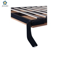 Lit mural pliant vertical en métal de style moderne simple avec bureau intégré, taille et couleur personnalisables, mobilier de chambre à coucher, modèle JULEI DJ-WDK01