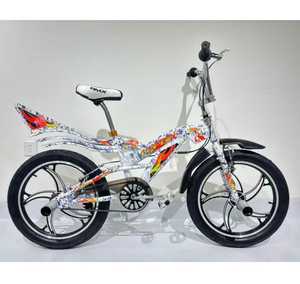 Bicicleta BMX de 20 pulgadas de color personalizada, freno en V, acrobacias acrobáticas, rueda de acero ligera, amortiguador trasero, opciones Unisex - Product Image 1
