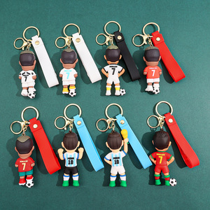 Fútbol Copa Estrella <span class=keywords><strong>Camisa</strong></span> Muñeca Llavero Fans <span class=keywords><strong>Messi</strong></span> y Ronaldo Llavero - Product Image 2