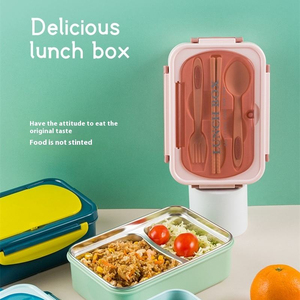 Wholesale 304 Stainless Steel Single Compartment Insulated <b>Lunch</b> <b>Box</b> Microwave Oven Compatible Student <b>Work</b> Lunchbox for Girls - Product Image 4
